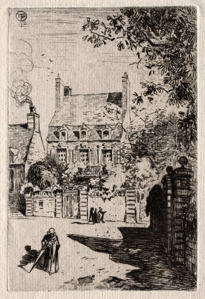 Maakunnassa: House at Orléans, n. 1875. tekijältä Felix Hilaire Buhot