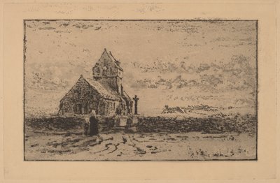 Jobourgin kirkko, 1887. tekijältä Felix Hilaire Buhot