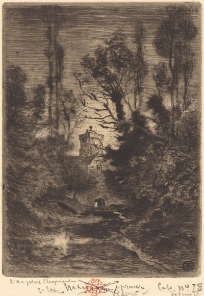 Yövartio, 1878. tekijältä Felix Hilaire Buhot