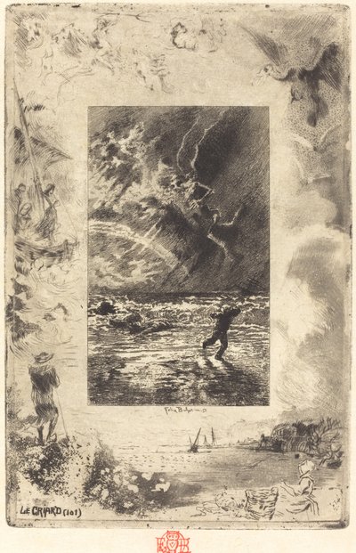Le Criard The Shrieker, 18791880. tekijältä Felix Hilaire Buhot