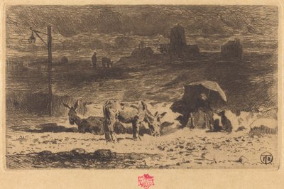 La Butte-aux-Caillesin aasit La Butte-aux-Caillesissa, 18731874. tekijältä Felix Hilaire Buhot
