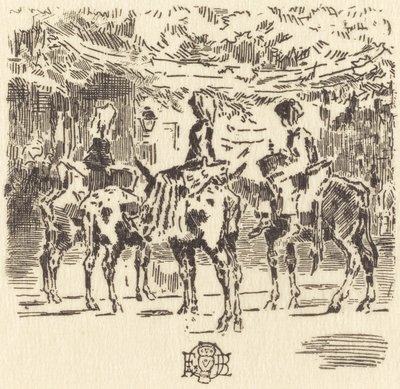 Luchonin pienet aasit, 1873. tekijältä Felix Hilaire Buhot