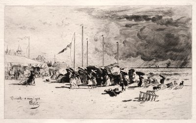Squall Trouvillessa tekijältä Felix Hilaire Buhot