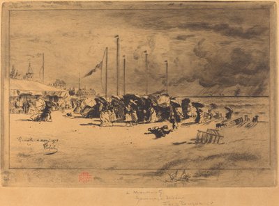 Squal Trouvillessa tekijältä Felix Hilaire Buhot
