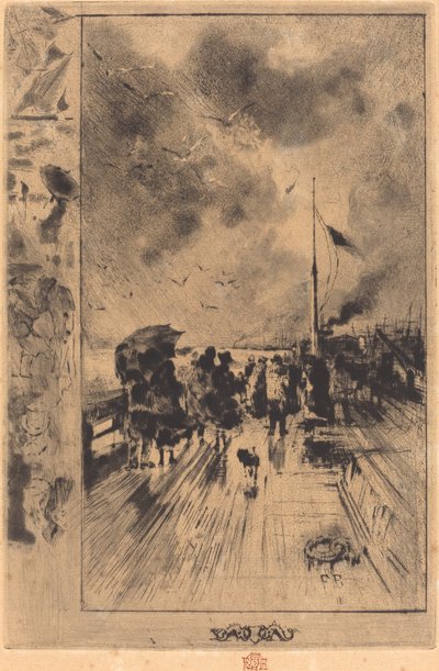 Pier Englannissa, 1879. tekijältä Felix Hilaire Buhot