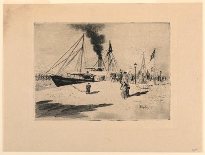 Heitti Trouvilleen tekijältä Felix Hilaire Buhot