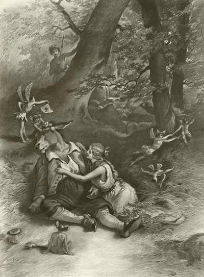 Juhannusyön unelma. IV näytös, kohtaus I (syväpaino) tekijältä Felix Octavius Carr Darley
