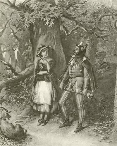Kuten pidät. näytös III, kohtaus III (syväpaino) tekijältä Felix Octavius Carr Darley