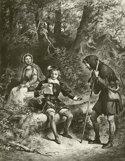Kuten pidät. IV näytös - Scene III (syväpaino) tekijältä Felix Octavius Carr Darley