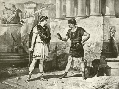 Virheiden komedia. I näytös, kohtaus II (syväpaino) tekijältä Felix Octavius Carr Darley