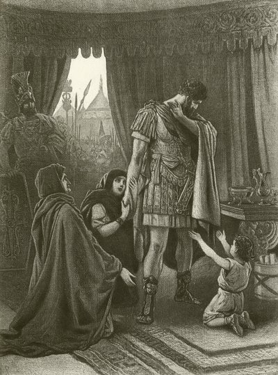 Coriolanus. V näytös, kohtaus III (syväpaino) tekijältä Felix Octavius Carr Darley