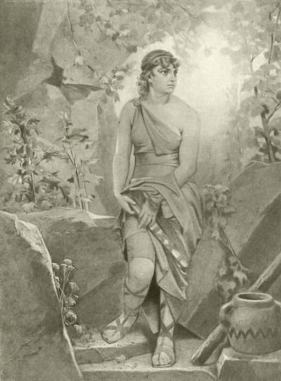 Cymbeline. näytös III, kohtaus VI (syväpaino) tekijältä Felix Octavius Carr Darley