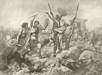 Cymbeline. V näytös, kohtaus II (syväpaino) tekijältä Felix Octavius Carr Darley