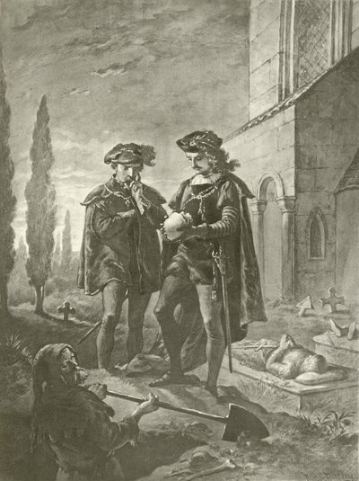 Hamlet. V näytös, kohtaus I (syväpaino) tekijältä Felix Octavius Carr Darley