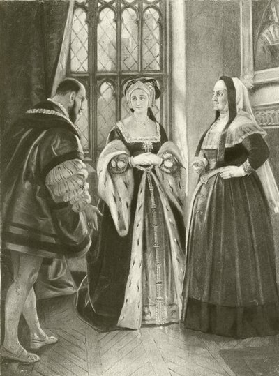Kuningas Henrik VIII. II näytös, kohtaus III (syväpaino) tekijältä Felix Octavius Carr Darley