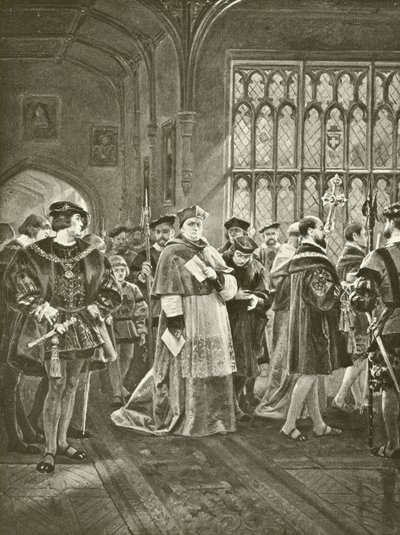 Kuningas Henrik VIII. I näytös, I kohtaus (syväpaino) tekijältä Felix Octavius Carr Darley