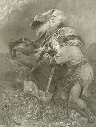Kuningas Lear. III näytös, kohtaus II (syväpaino) tekijältä Felix Octavius Carr Darley