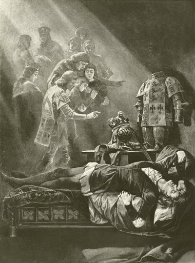 Kuningas Richard III. V näytös, kohtaus III (syväpaino) tekijältä Felix Octavius Carr Darley