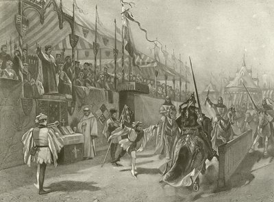 Kuningas Richard II. I näytös, kohtaus III (syväpaino) tekijältä Felix Octavius Carr Darley