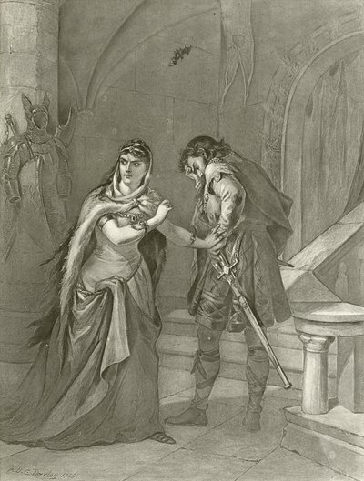 Macbeth. näytös II, kohtaus II (syväpaino) tekijältä Felix Octavius Carr Darley