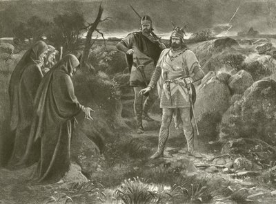 Macbeth. I näytös, kohtaus III (syväpaino) tekijältä Felix Octavius Carr Darley