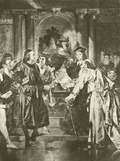 Venetsian kauppias. IV näytös - I kohtaus (syväpaino) tekijältä Felix Octavius Carr Darley