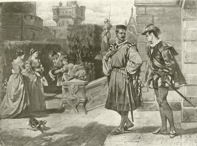 Othello. Näytös III, kohtaus III (syväpaino) tekijältä Felix Octavius Carr Darley