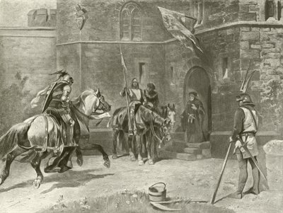 Toinen osa Kuningas Henrik IV. I näytös, kohtaus I (syväpaino) tekijältä Felix Octavius Carr Darley