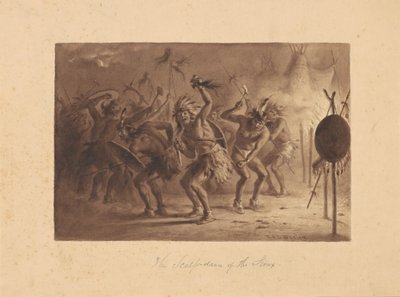 Siouxin päänahkatanssi tekijältä Felix Octavius Carr Darley