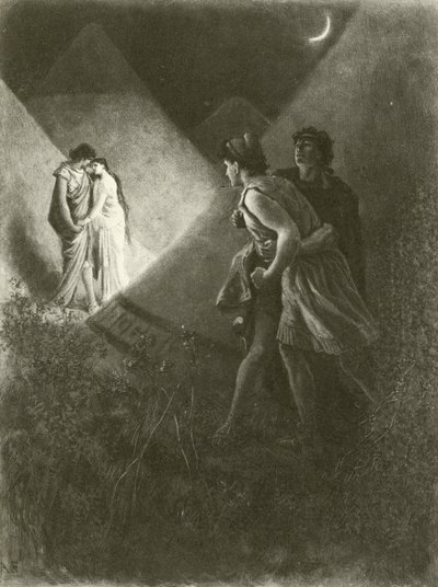 Troilus ja Cressida. Näytös V-kohtaus II (syväpaino) tekijältä Felix Octavius Carr Darley