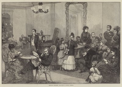 American Sketches, hotellielämä, sunnuntai-ilta tekijältä Felix Regamey