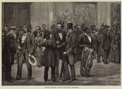 American Sketches, Scene in the Rotunda, Washington tekijältä Felix Regamey
