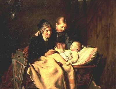 Huomion keskus (öljy kankaalle) tekijältä Felix Schlesinger