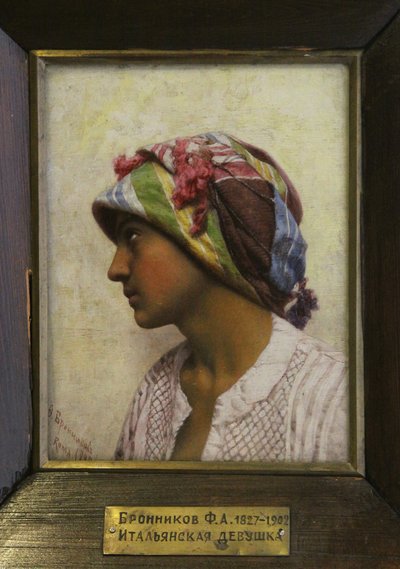 Italialainen tyttö, 1880 tekijältä Feodor Andreyevich Bronnikov