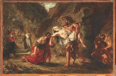 Hercules ja Alcestis tekijältä Ferdinand Victor Eugene Delacroix