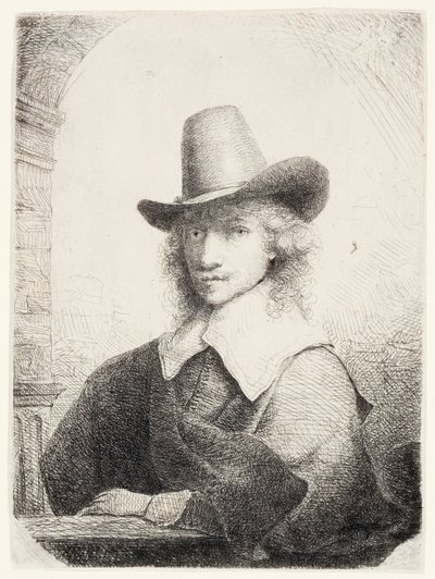 Mies korkeahatussa, n. 1645-1650 tekijältä Ferdinand Bol