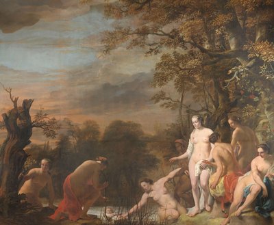 Faaraon tytär löytää Mooseksen kiireessä korissa tekijältä Ferdinand Bol