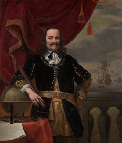 Michiel de Ruyterin muotokuva (1607-1676) tekijältä Ferdinand Bol