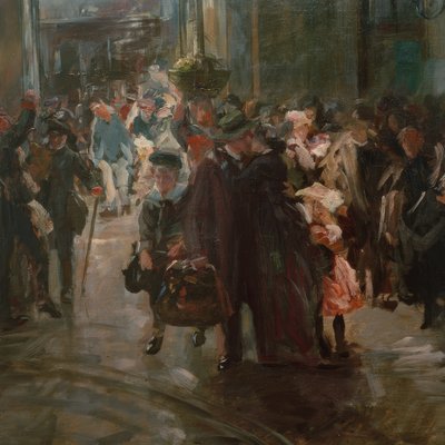 Juna-asemalla tekijältä Ferdinand Brutt