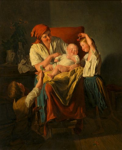Äidin onni tekijältä Ferdinand Georg Waldmüller