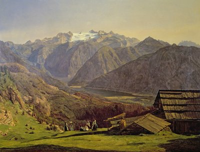 Hallstatter-See tekijältä Ferdinand Georg Waldmuller