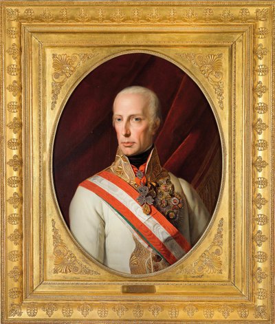 Itävallan keisari Francis I:n muotokuva (1768-1835) tekijältä Ferdinand Georg Waldmuller