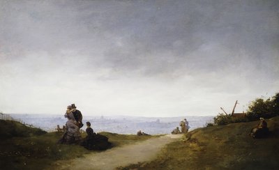 Näkymä Pariisiin Montmartresta, tekijältä Ferdinand Heilbuth