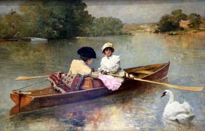 Veneily Seine-joella, 1875-1876 tekijältä Ferdinand Heilbuth