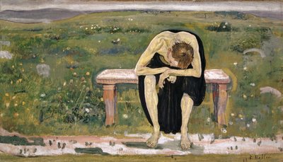 Pettynyt sielu, noin 1891. tekijältä Ferdinand Hodler