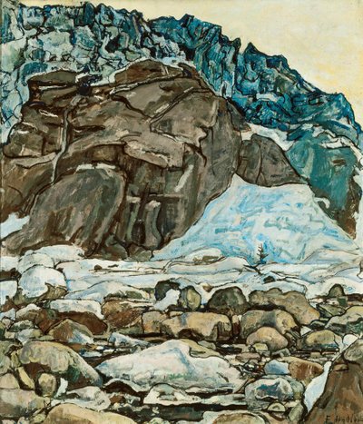 Grindelwaldin jäätikkö, 1912. tekijältä Ferdinand Hodler