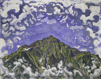 Niesen-vuori nähtynä Heustrichista, 1910. tekijältä Ferdinand Hodler