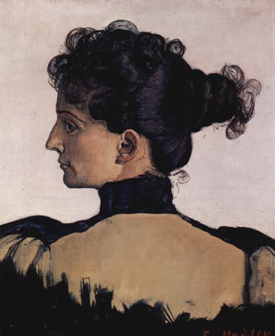 Taiteilijan vaimon Berthe Jacquesin muotokuva. tekijältä Ferdinand Hodler