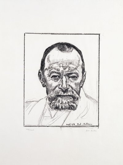 Omakuva, c. 1916-8 tekijältä Ferdinand Hodler