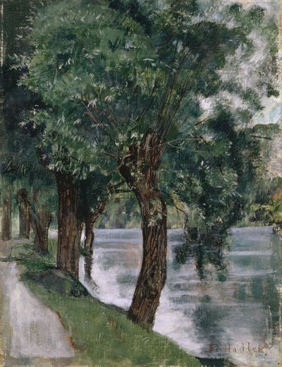 Willow Trees at Rhônen, noin 1885 tekijältä Ferdinand Hodler